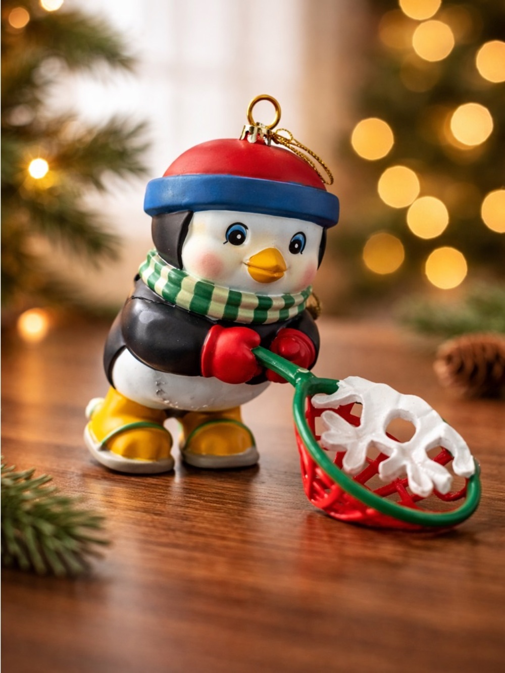 NIB - M Gilmore Christmas Ornament “Catch The Christmas Spirit”